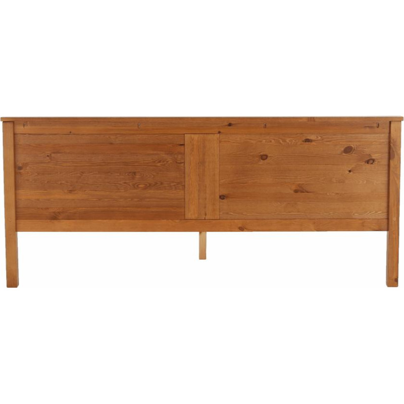 Postel, borovicové dřevo v odstínu dub, 180x200, PROVO NEW