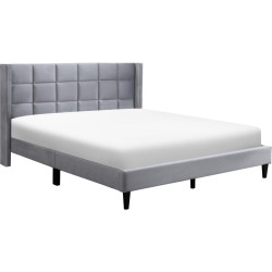 Postel BELATO, 160x200, šedá Velvet látka