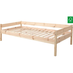 Dřevěná postel BENY 90x200 smrk s roštem