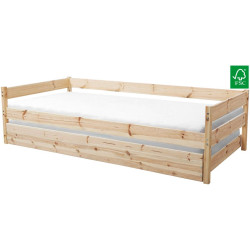 Dřevěná postel BENY 90x200 smrk s roštem