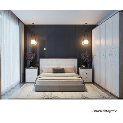 Postel s roštem, 160x200, borovice canyon/dub sonoma trufel, TEINA