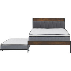 Postel NORDO 160x200 s přistýlkou, LED a USB porty