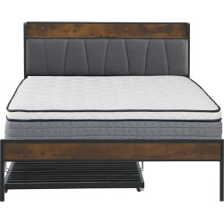 Postel NORDO 160x200 s přistýlkou, LED a USB porty