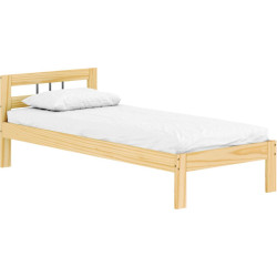 Postel JONA NEW 90×200 z masivu borovice s roštem