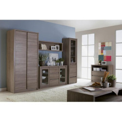 Skříň MONTANA S1D, dub lefkas tmavý