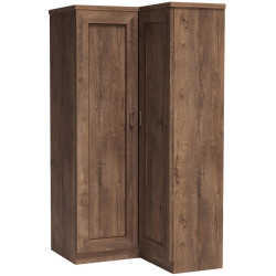 Rohová skříň TEDY T25 dub lefkas rustikální levá