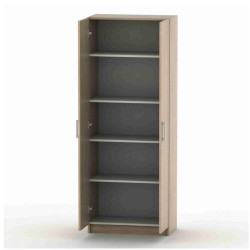 Skříň BETTY 7, 2-dveřová skříň, policová, dub sonoma, BE07-004-00