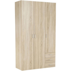 Skříň GWEN 70427 dub sonoma s policemi a šuplíky