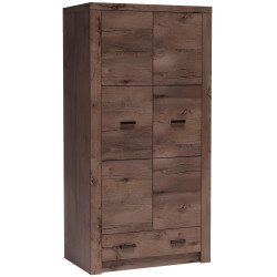 Skříň INFINITY I-01 jasan tmavý pevná konstrukce