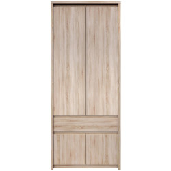 Věšáková skříň NORTY TYP 2 4D1S, dub sonoma