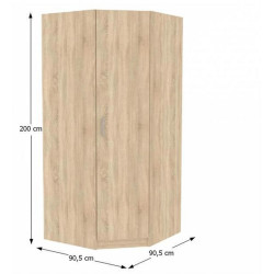 Rohová skříň INVITA  TYP 3, dub sonoma