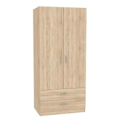 Skříň INVITA TYP 5 dub sonoma s policemi a zásuvkami