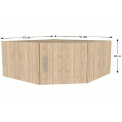 Nástavec na skříň INVITA TYP 8, dub sonoma