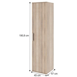 Skříň DUNAJ TYP 3 policová úzká, dub sonoma