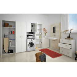 Kombinovaná skříň NATALI TYP 6, DTD laminovaná, bílá