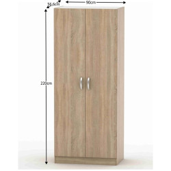 Skříň BETTY 2 2-dveřová, dub sonoma