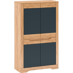 Skříň I, dub craft zlatý/grafit šedá, FIDEL