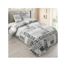 Francouzské 3 dílné povlečení mikroplyš MANHATTAN(220x200,2ks 70x90cm)