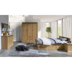 Kombinovaná skříň LEON MZ2, dub grand