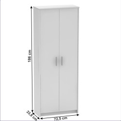 Kancelářská skříň JOHAN 2 NEW 05, bílá