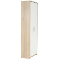 Kancelářská skříň JOHAN 2 NEW 05, dub sonoma/bílá
