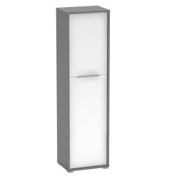 Úzká policová skříň RIOMA grafit bílá