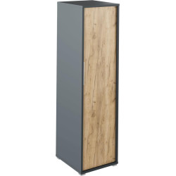 Věšáková skříň RIOMA grafit dub artisan úzká