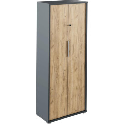 Skříň RIOMA se zámkem grafit dub artisan