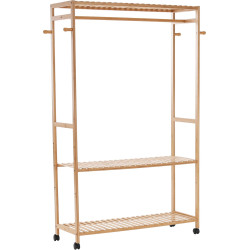 Šatní organizér MELAR, přírodní bambus