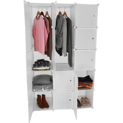 Modulární multifunkční skříň ZALVO, bílá