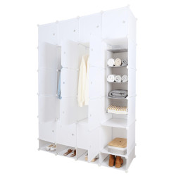 Modulární skříň ZAFOD bílá 24 boxů velká