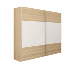 Šatní skříň GABRIELA NEW dub sonoma bílá posuvné dveře