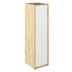 Věšáková skříň RIOMA dub artisan bílá úzká