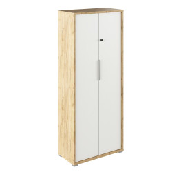 Skříň RIOMA se zámkem dub artisan bílá