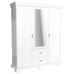 Skříň KORA NEW KS2 sosna andersen se zrcadlem a zásuvkami