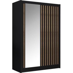 Skříň LADDER 150x215 cm s posuvnými dveřmi a lamelami