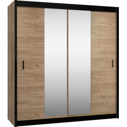 Skříň CRAFT 203x215 cm s posuvnými dveřmi a zrcadlem