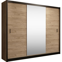 Skříň CRAFT 250x215 cm s posuvnými dveřmi a zrcadlem