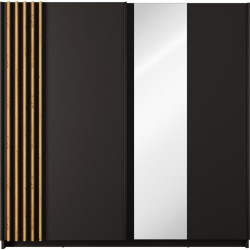 Skříň BAJADERO TYP 2, 2D-200, černá/dub artisan