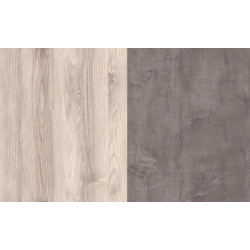 Šatní skříň JESI NEW 3D4S se zrcadlem kaštan/onyx