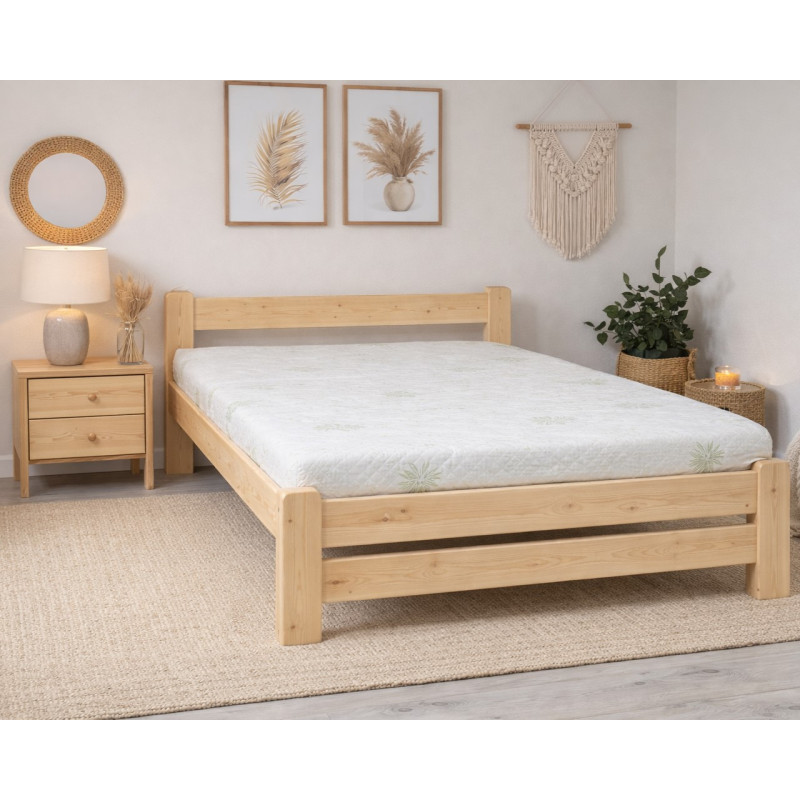 SET postel Adam + rošt + matrace Dakota plus 20 cm