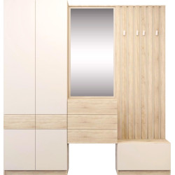 Skříň VERTIO SZF4D2S dub sonoma/kašmír s 2 zásuvkami