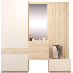 Skříň VERTIO SZF4D2S dub sonoma/kašmír s 2 zásuvkami