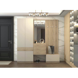 Skříň VERTIO SZF4D2S dub sonoma/kašmír s 2 zásuvkami