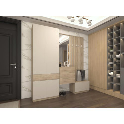 Skříň VERTIO SZF4D2S dub sonoma/kašmír s 2 zásuvkami