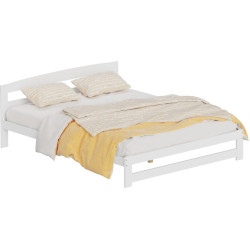 Postel s roštem, bílá, 160x200, AZRA