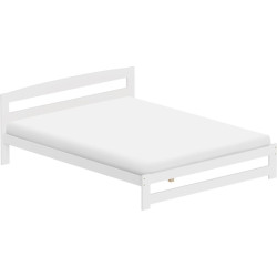 Postel s roštem, bílá, 160x200, AZRA