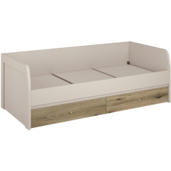 Postel KAROS 2S, 90x200, kašmír/dub evoke