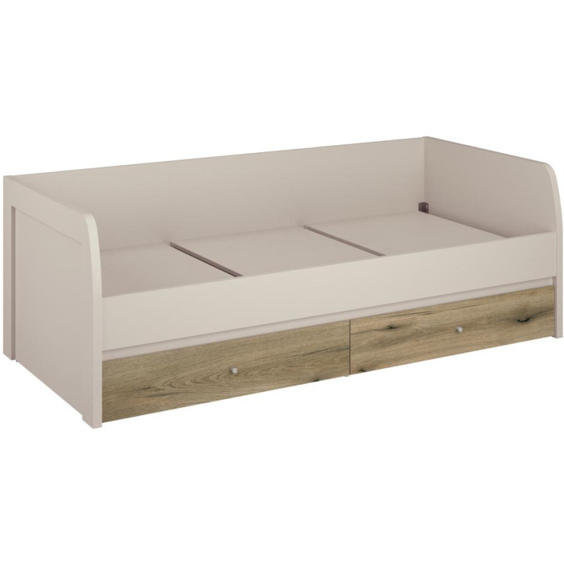 Postel KAROS 2S 90x200 kašmír/dub evoke s úložným prostorem  7️⃣ SEO popis