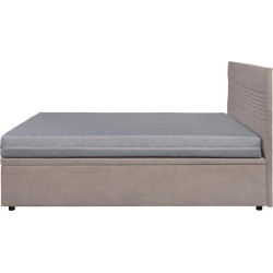 Postel s úložným prostorem, 160x200, béžová, RUNOL